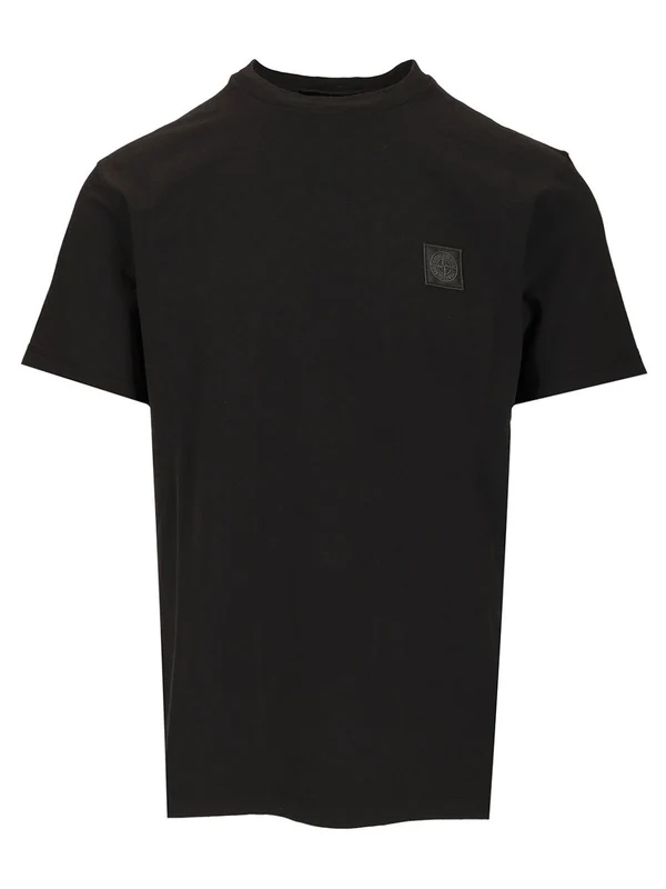 Logo Patch Cotton Short Sleeve T-shirt