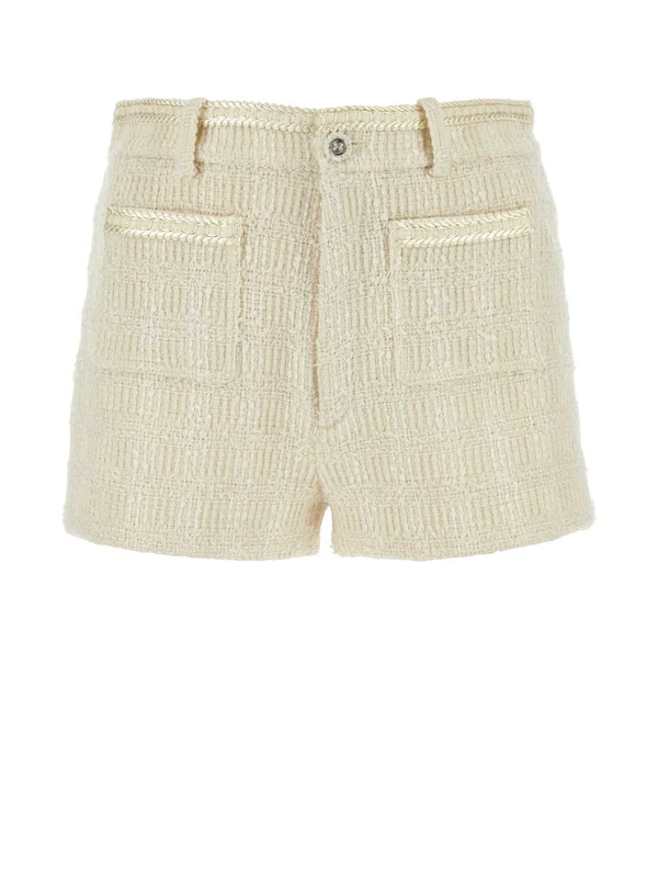Pocket Detail Wool Blend Shorts