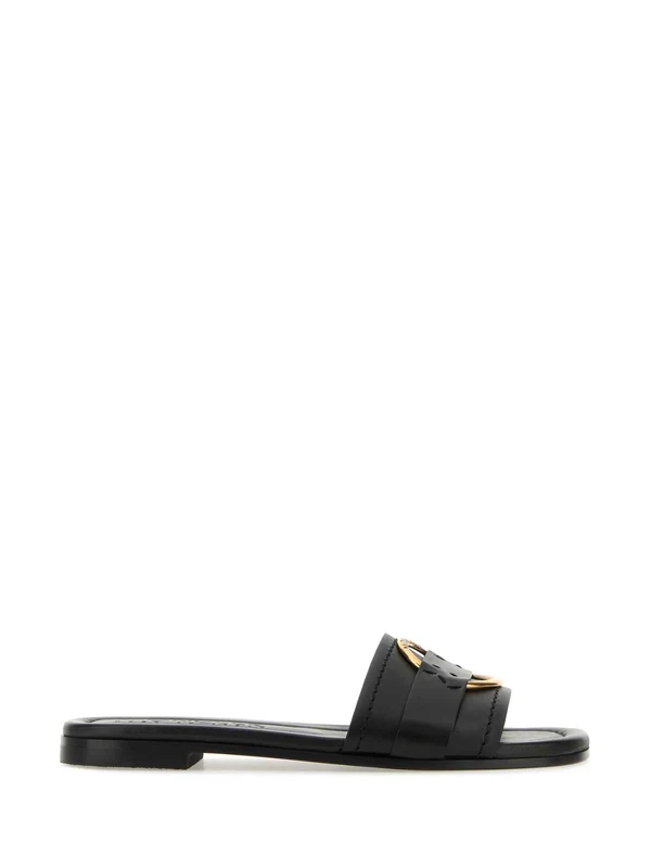 Bell Leather Slides