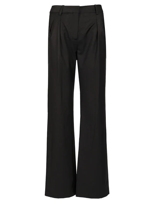 High-Waist Wool Gabardine Pants