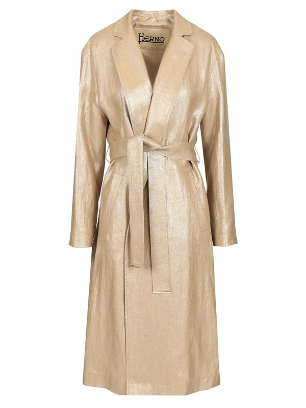 Chic Linen Trench Coat