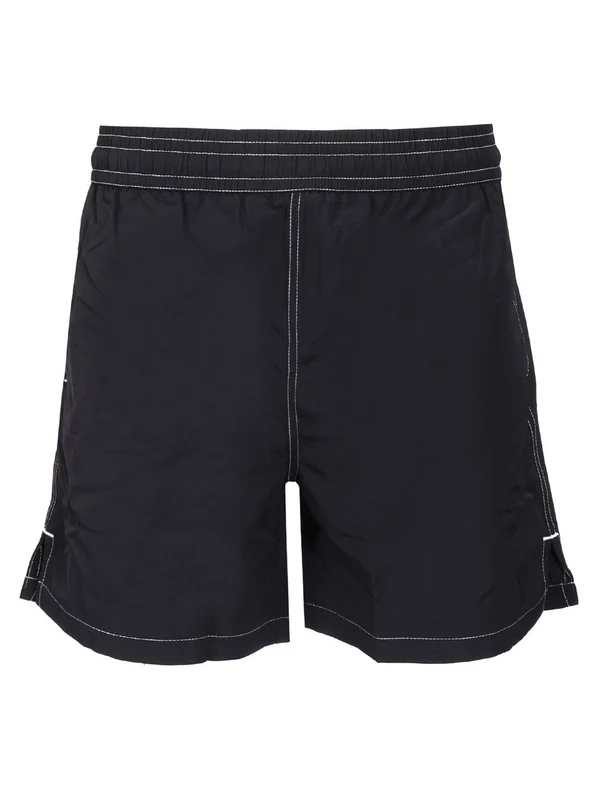 Embroidered Logo Nylon Swim Shorts
