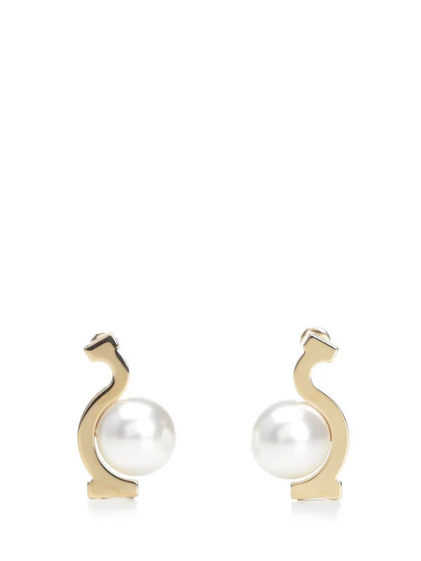 Gancini Pearl Earrings