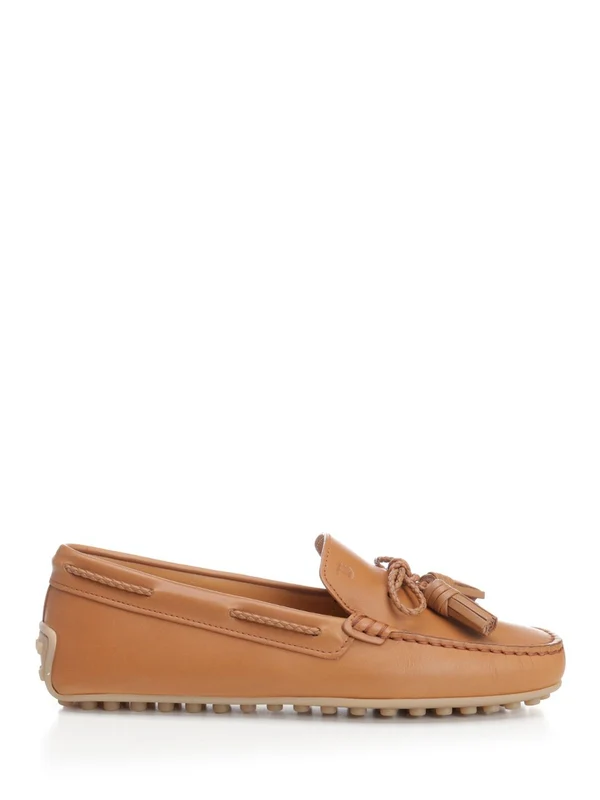 Tassel Detail Leather Loafers