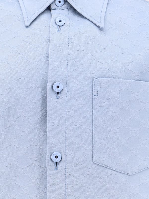 Allover GG Logo Jacquard Shirt - Image 3
