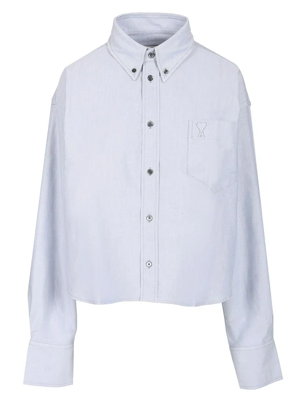 Oversized Crop Oxford Shirt