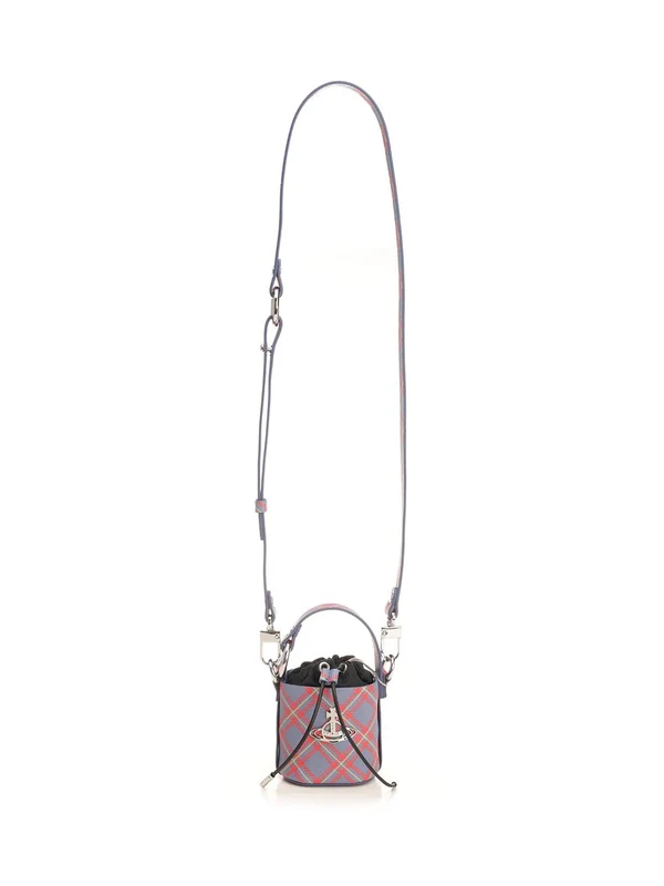 DAISY Tartan Check Mini Bucket Bag