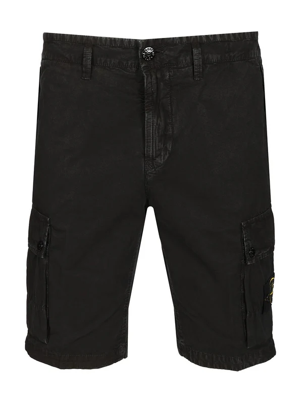 Wappen Patch Cargo Denim Shorts