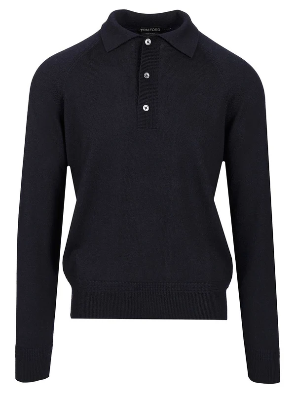 Wool Silk Polo Shirt
