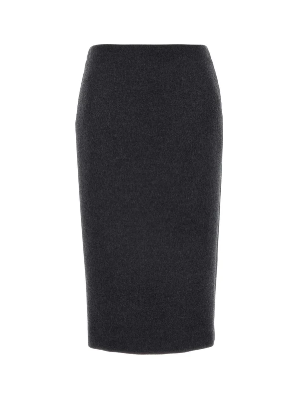 Wool Midi Skirt