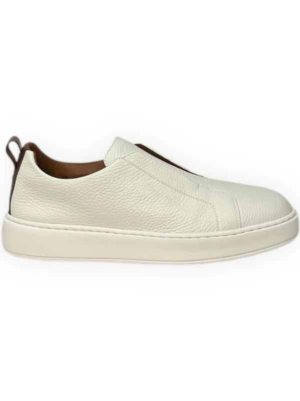Slip-On Leather Low-Top Sneakers