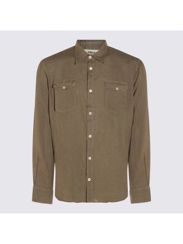 Double Pocket Linen Shirt