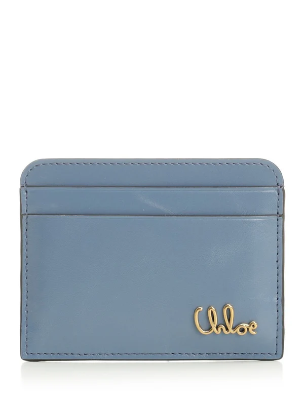 Iconic Logo Leather Card Holder