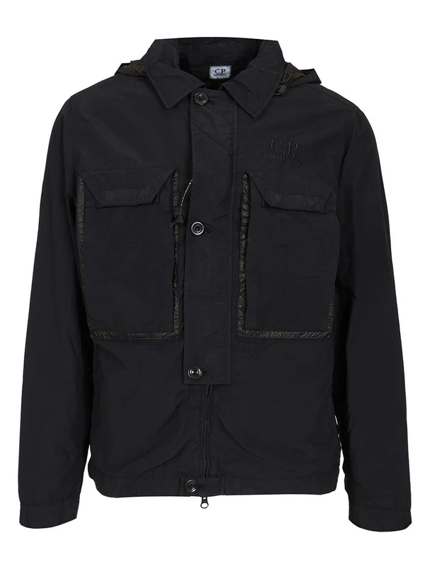 Goggle Hood Nylon Overshirt Jacket