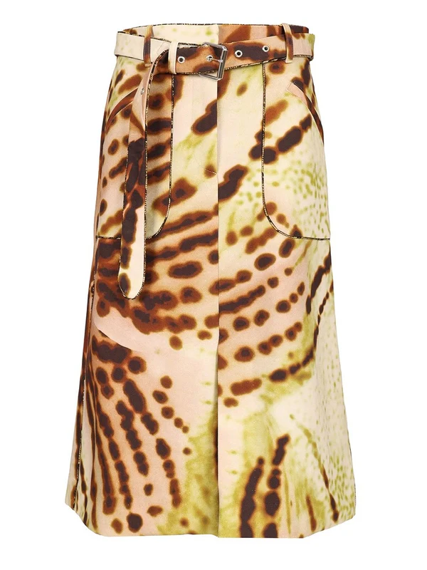 SHERAZ Printed Cotton Skirt