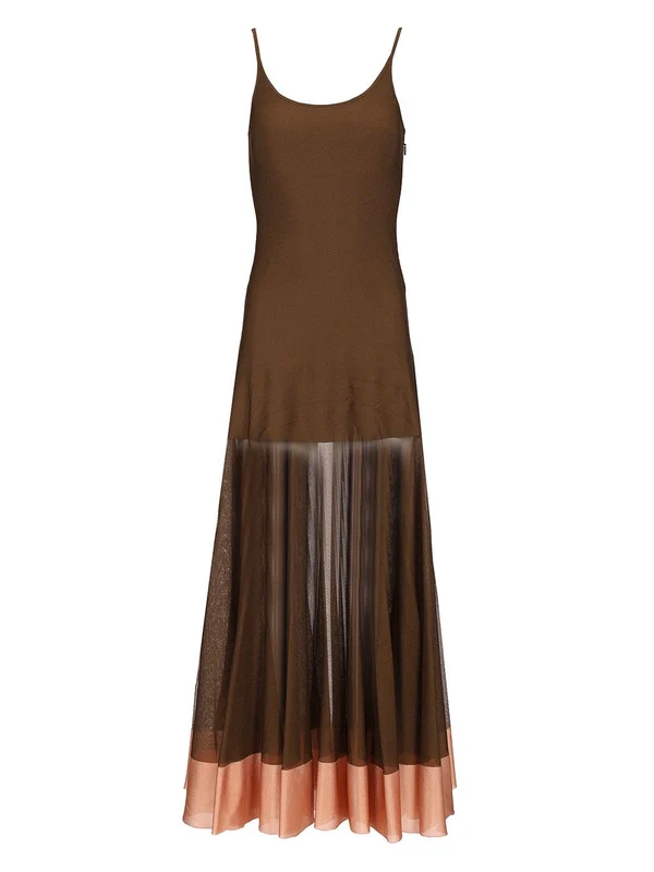 Sheer Viscose Knit Dress