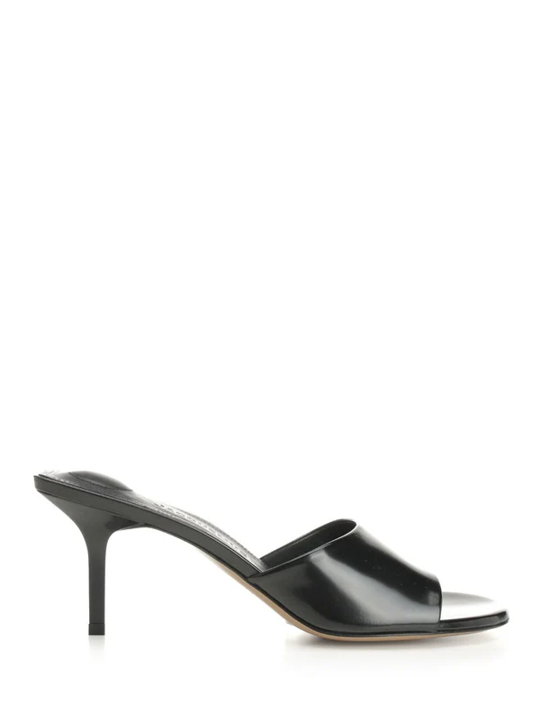 Les Mule Cubisto Leather Sandal Heels
