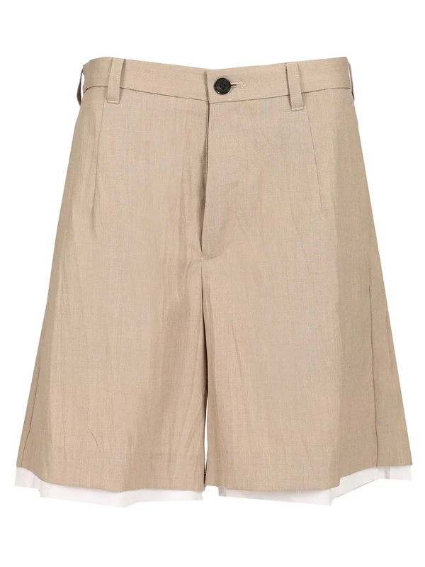 Layered Suit Shorts