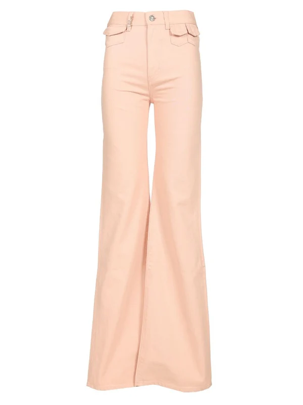 High-waisted Flared Denim Pants