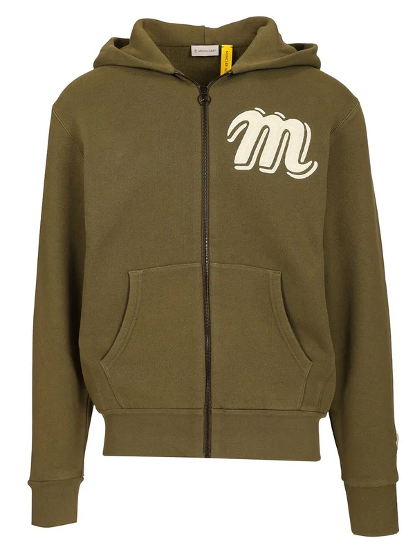 MERCEDES-BENZ Logo Patch Zip-up Hoodie