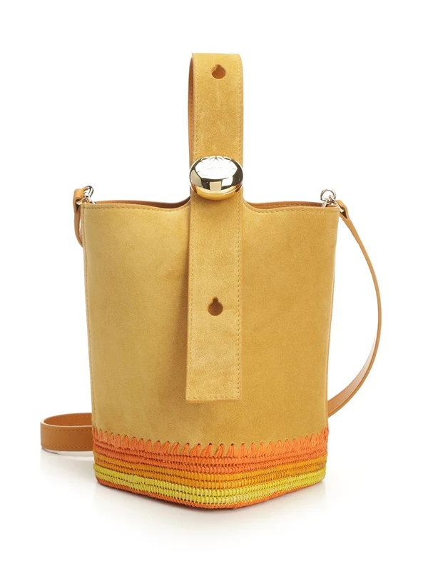 Pebble Mini Leather Bucket Bag
