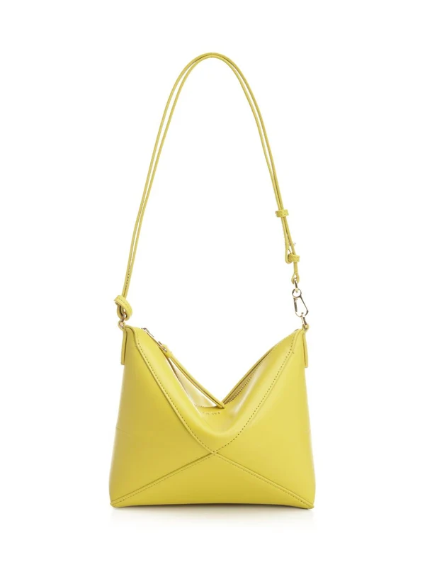 Puzzle Fold Leather Shoulder Bag