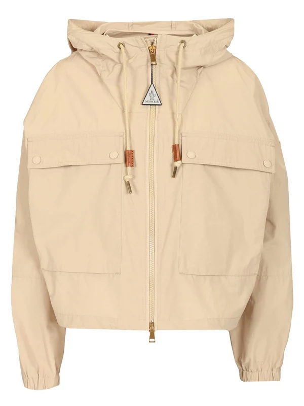 SAUVAN Logo Patch Short Parka