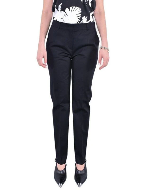 Straight Cotton Tailored Pants