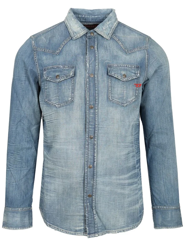 Denim Long-Sleeve Shirt