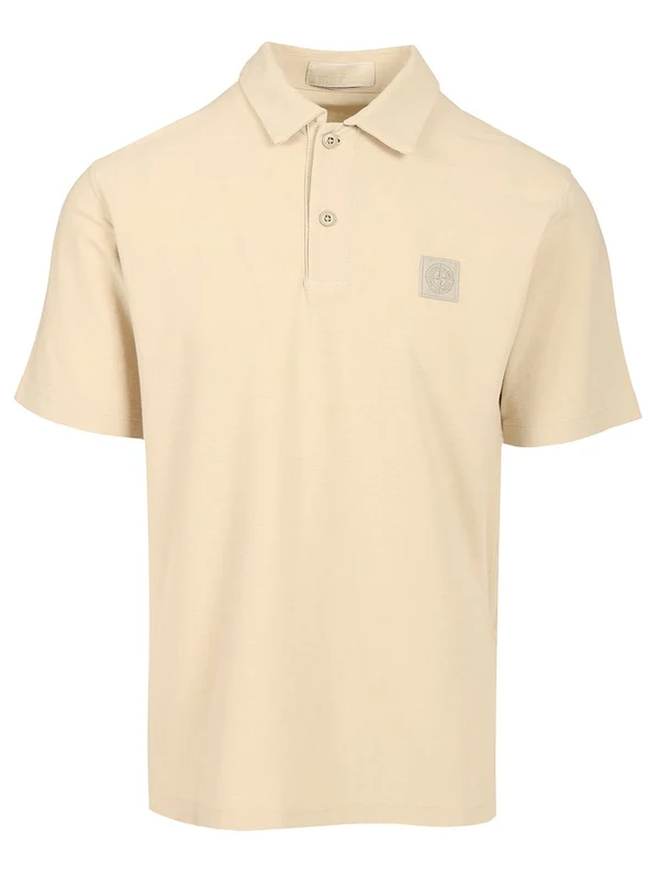 Logo Patch Cotton Polo Shirt