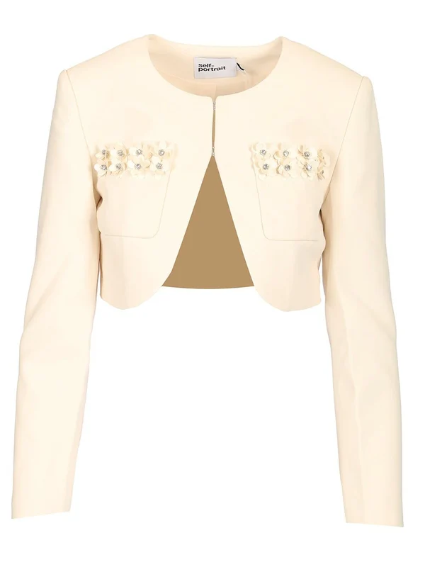 Crepe 3D Sequin Jacket