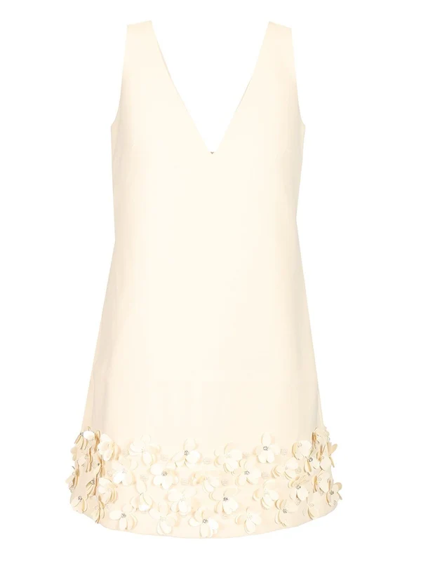 Crepe 3D Sequin Mini Dress