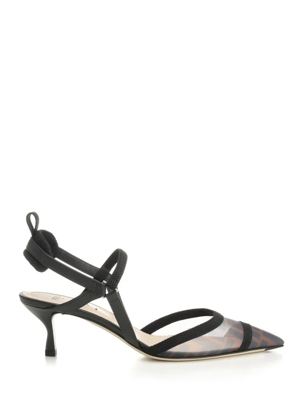 Fendi Black Sandal Heels