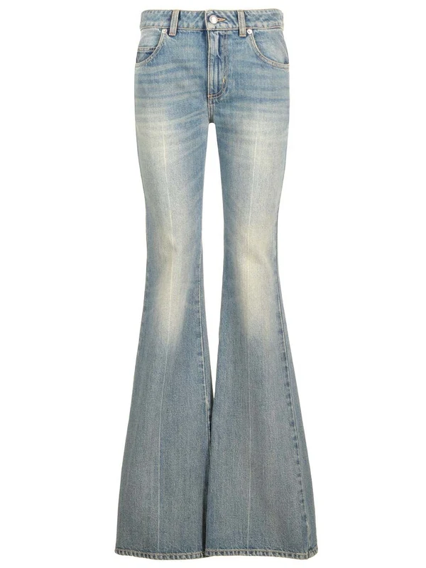 Alexander Mcqueen Blue Denim Pants