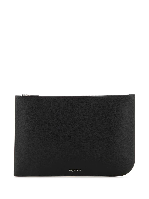 Alexander Mcqueen Black Clutch Bags