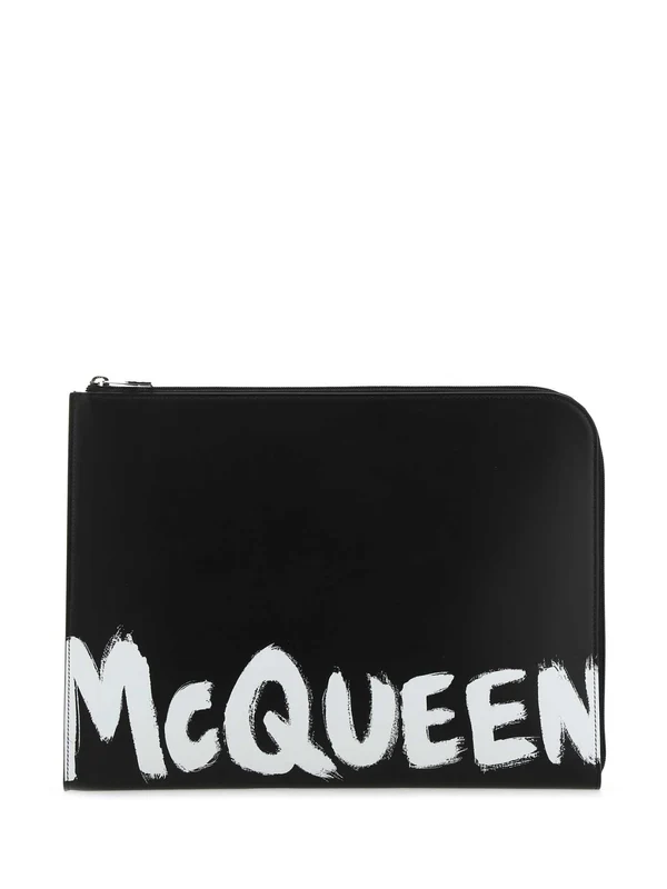 Alexander Mcqueen Black Clutch Bags