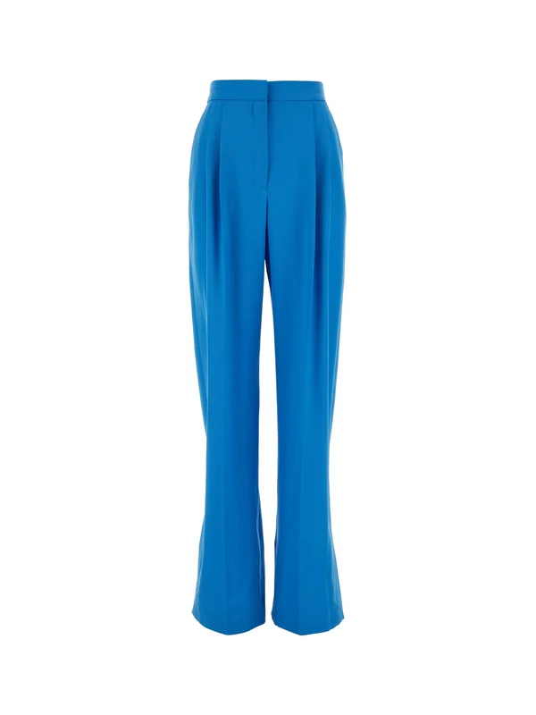 Alexander Mcqueen Blue Trousers