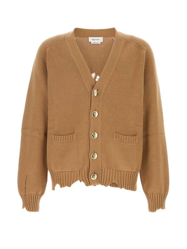 Alexander Mcqueen Brown Cardigans