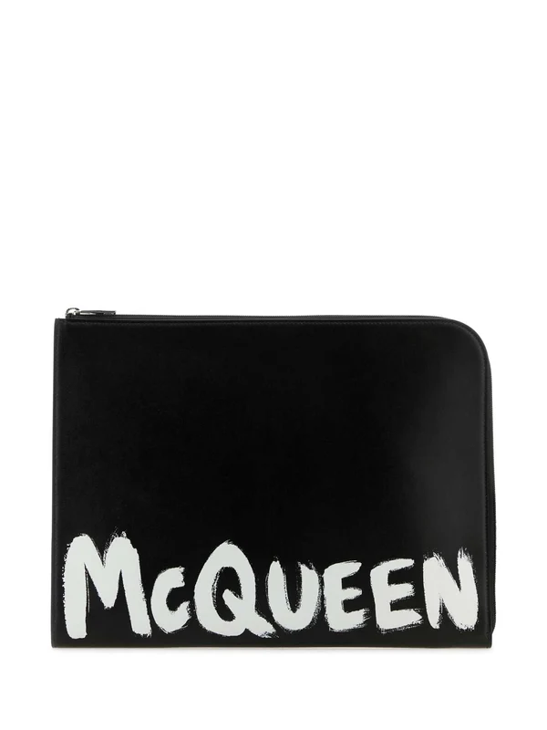 Alexander Mcqueen Black Clutch Bags