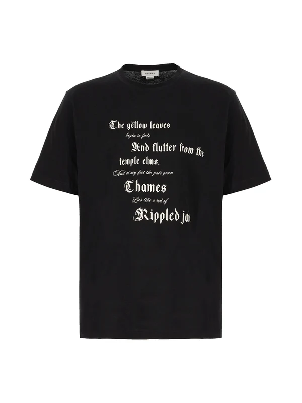 Alexander Mcqueen Black Short Sleeve T-Shirt