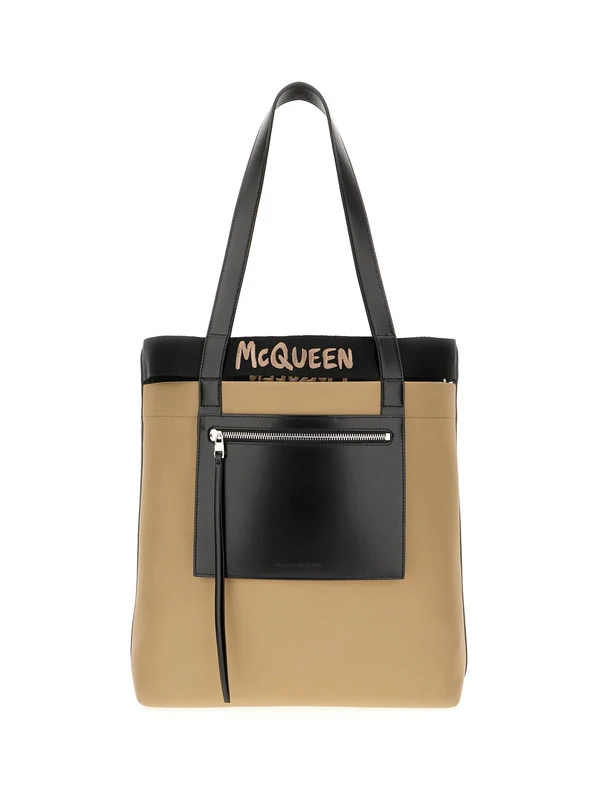 Alexander Mcqueen Brown Tote Bag
