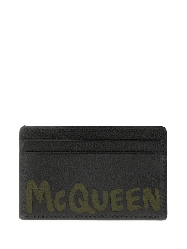 Alexander Mcqueen Black Card Wallet