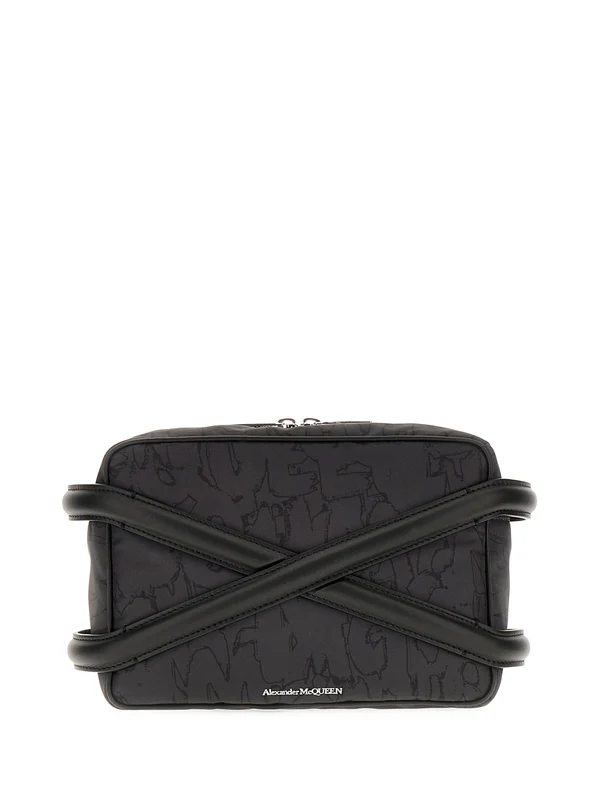 Alexander Mcqueen Black Cross Bag