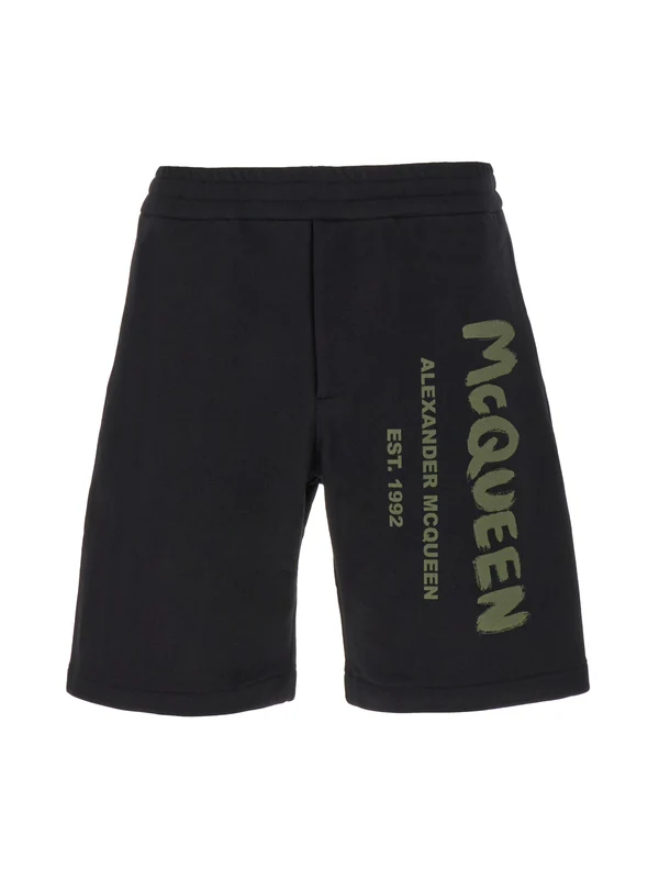 Alexander Mcqueen Black Shorts