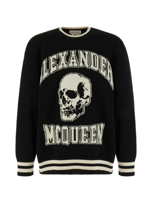 Alexander Mcqueen Black Knit