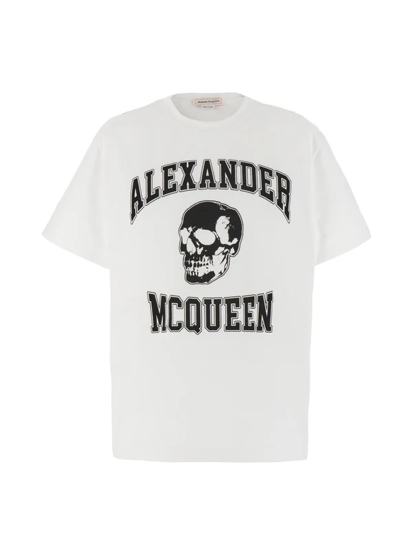 Alexander Mcqueen White Short Sleeve T-Shirt