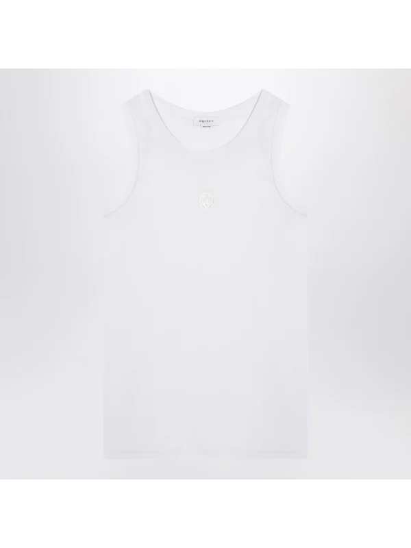 Alexander Mcqueen White Sleeveless