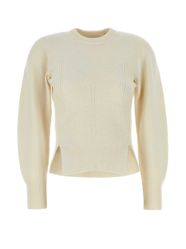 Alexander Mcqueen White Knitted