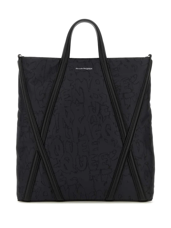 Alexander Mcqueen Black Tote Bags