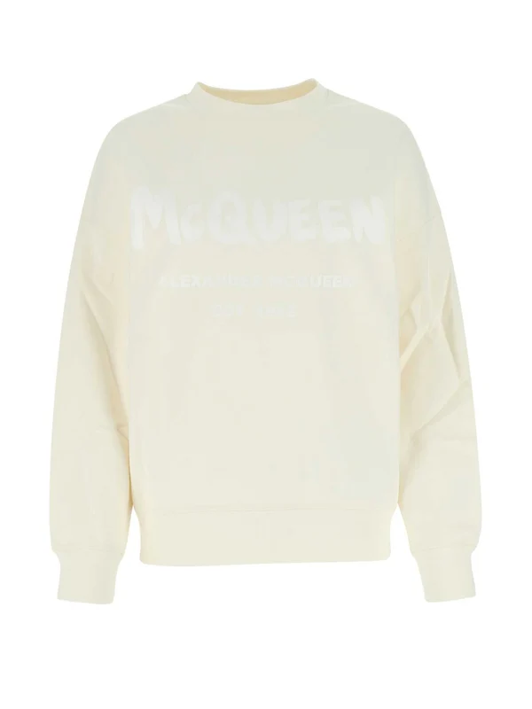 Alexander Mcqueen White Sweatshirts